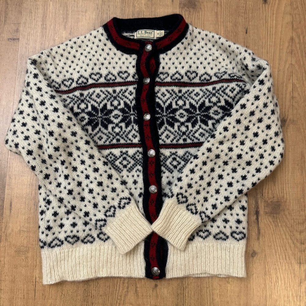 Vintage ll bean cardigan